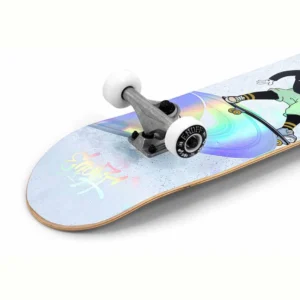 Enuff Skully Hologram Skateboard – White - Image 4