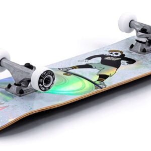 Enuff Skully Hologram Skateboard – White - Image 5