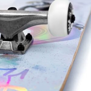 Enuff Skully Hologram Skateboard – White - Image 6
