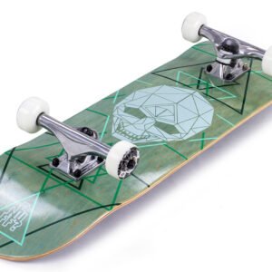 Enuff Geo Skull Skateboard - Green - Image 3