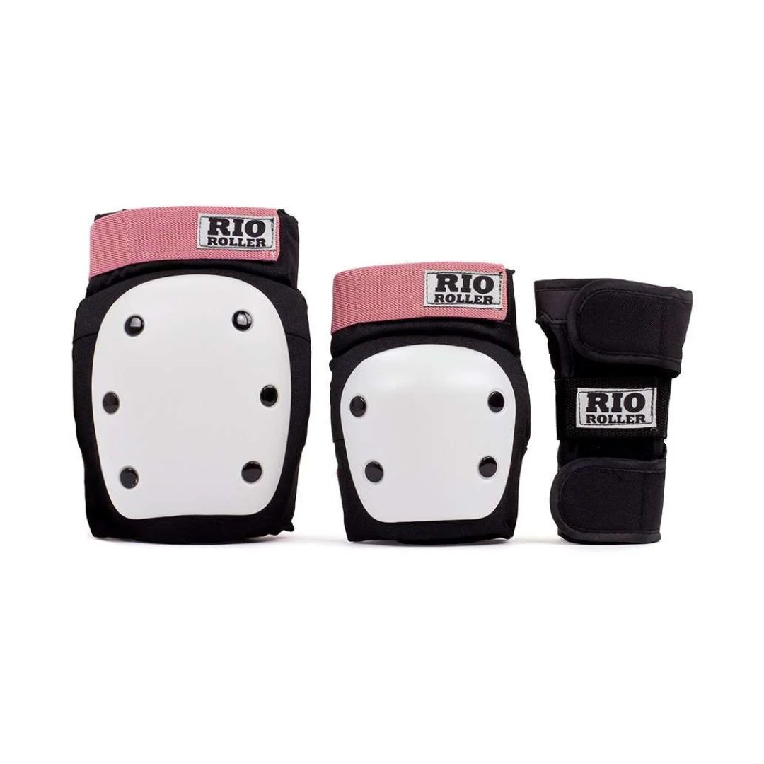 Rio Roller Triple Pad Set - Black/Rose