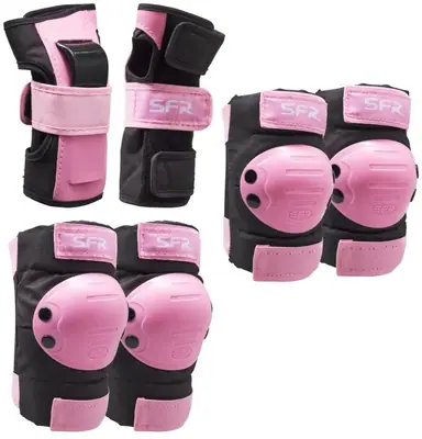 SFR Youth Ramp Triple Pad Set - Black/Pink - Image 2