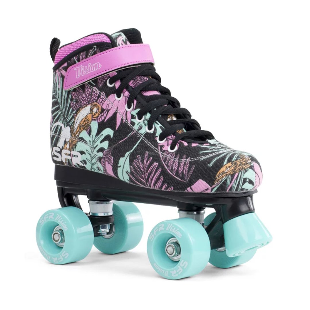 SFR Vision Canvas Quad Skates - Floral
