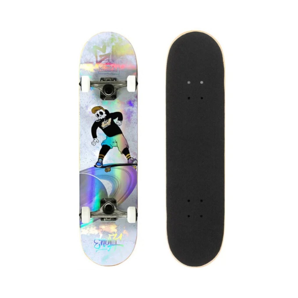 Enuff Skully Hologram Skateboard – White